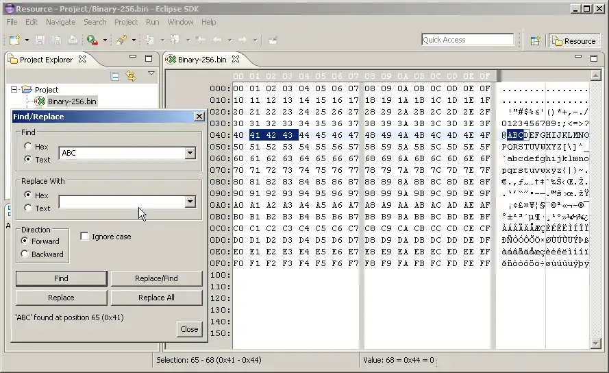 Download web tool or web app javahexeditor Java Hex Editor to run in Linux online