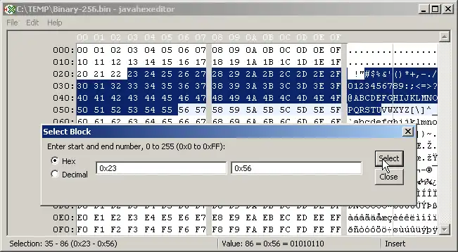 Download web tool or web app javahexeditor Java Hex Editor to run in Linux online