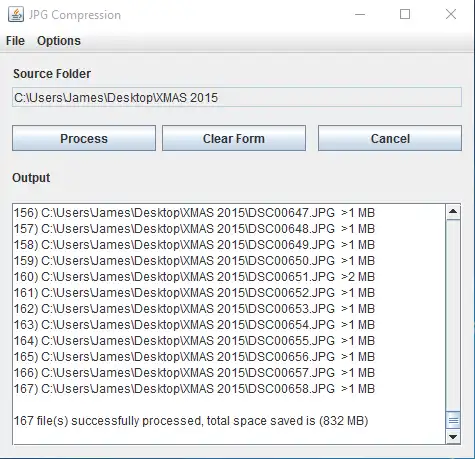 Download web tool or web app Java JPG Compression Program