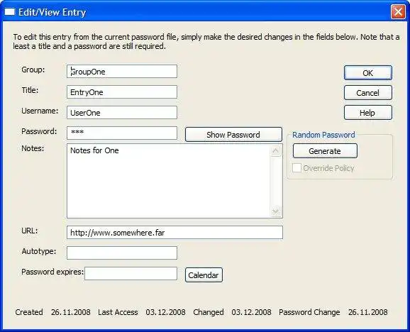 Download web tool or web app Java PasswordSafe