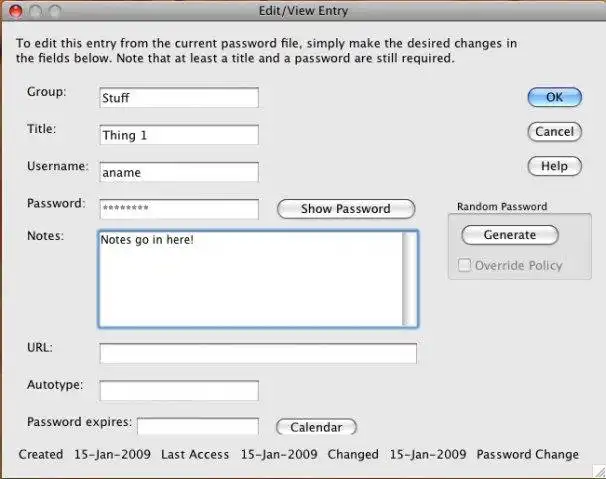 Download web tool or web app Java PasswordSafe