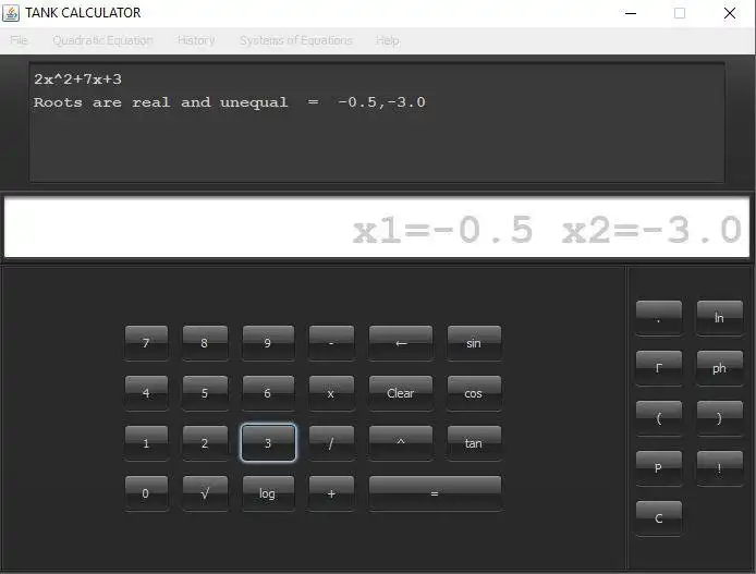 Download web tool or web app Java Quadratic  Calculator to run in Linux online