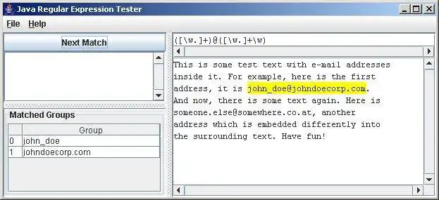 Download web tool or web app JavaRegexTester