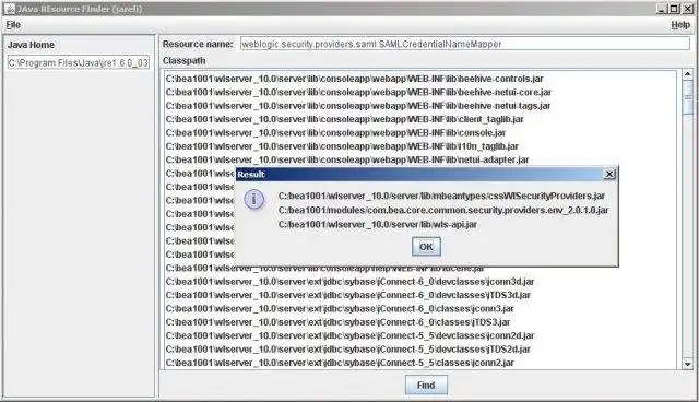 Download web tool or web app Java Resource Finder