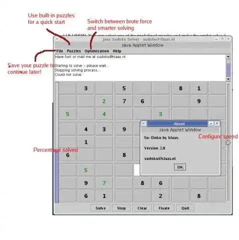 Download web tool or web app Java + Sudoku = Judoku