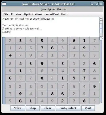 Download web tool or web app Java + Sudoku = Judoku