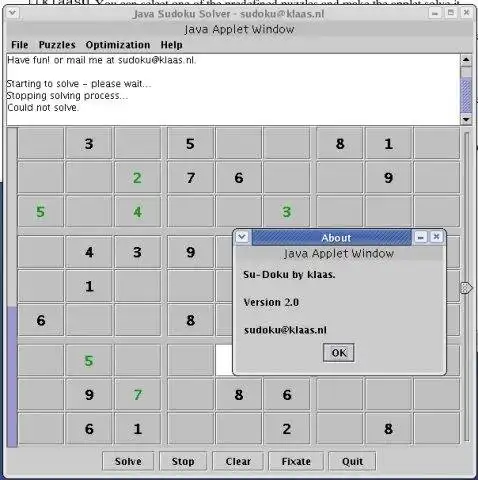 Download web tool or web app Java + Sudoku = Judoku