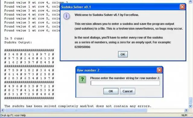 Download web tool or web app Java Sudoku Solver