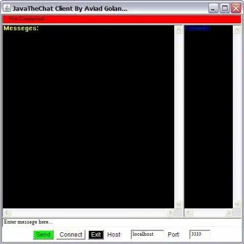 Download web tool or web app Java The Chat