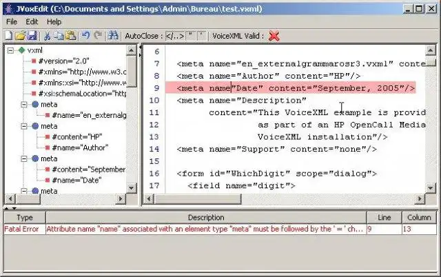 Download web tool or web app Java VoiceXML Editor to run in Linux online