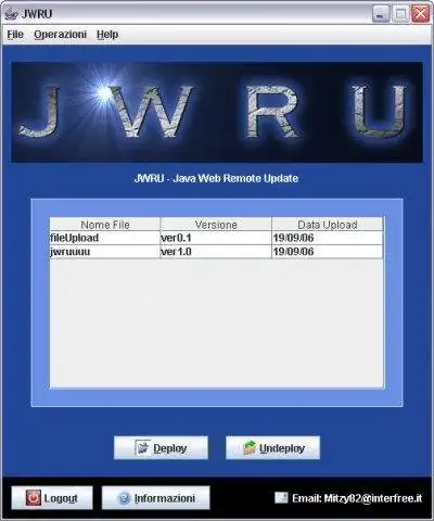 Download web tool or web app Java Web Remote Update