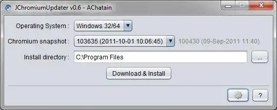 Download web tool or web app JChromiumUpdater