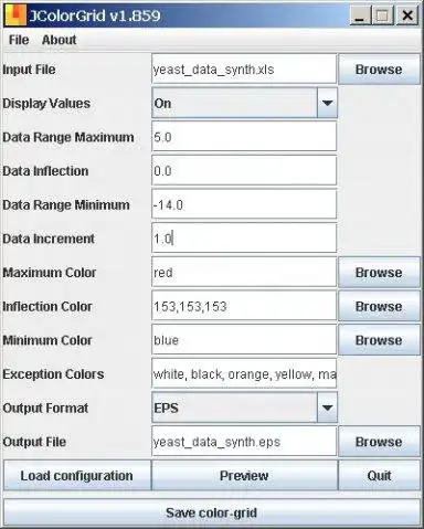 Download web tool or web app JColorGrid to run in Linux online