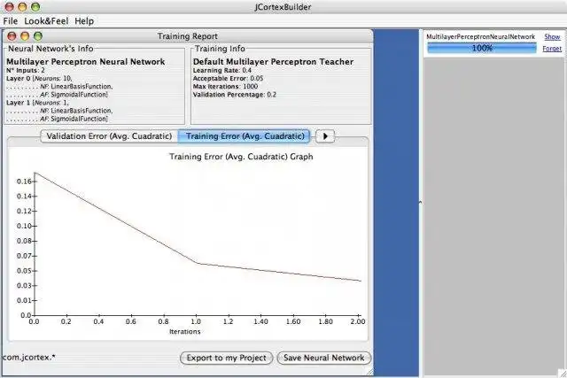 Download web tool or web app JCortex (Neural Networks Framework) to run in Linux online