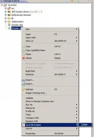 Download web tool or web app JDBScriptor for Eclipse