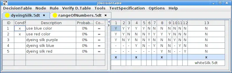 Download web tool or web app JDecisiontable to run in Linux online