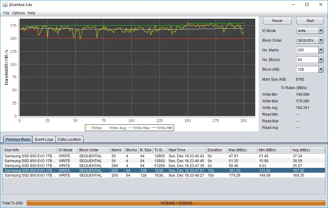 Download web tool or web app jDiskMark to run in Linux online