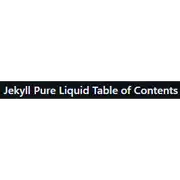 Libreng pag-download ng Jekyll Pure Liquid Table of Contents Linux app para tumakbo online sa Ubuntu online, Fedora online o Debian online