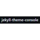 Free download jekyll-theme-console Windows app to run online win Wine in Ubuntu online, Fedora online or Debian online