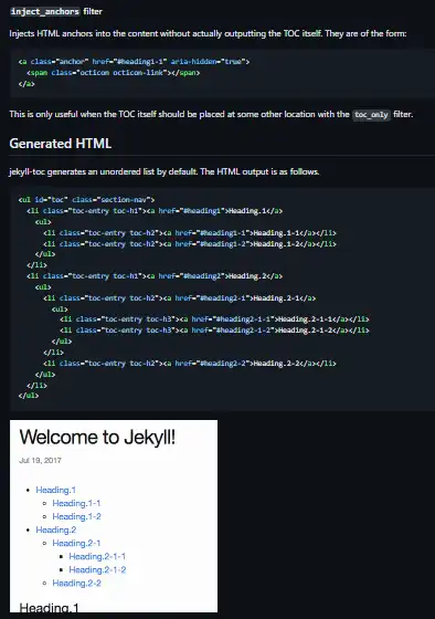 Download web tool or web app jekyll-toc