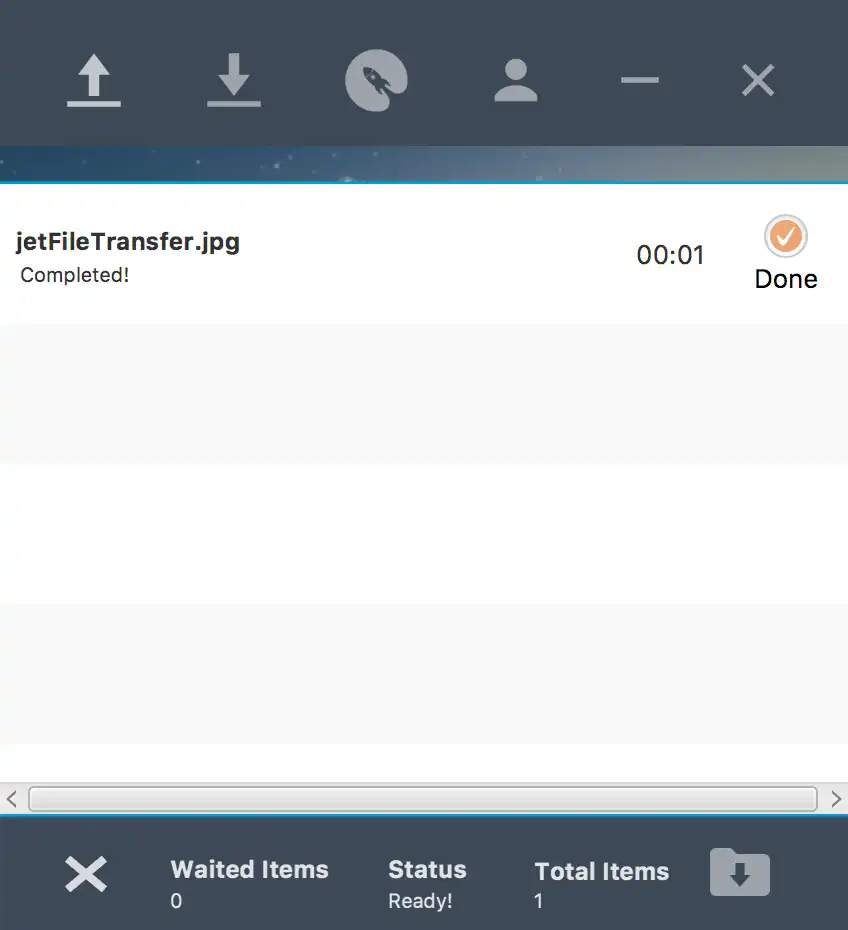 Download web tool or web app Jet File Transfer