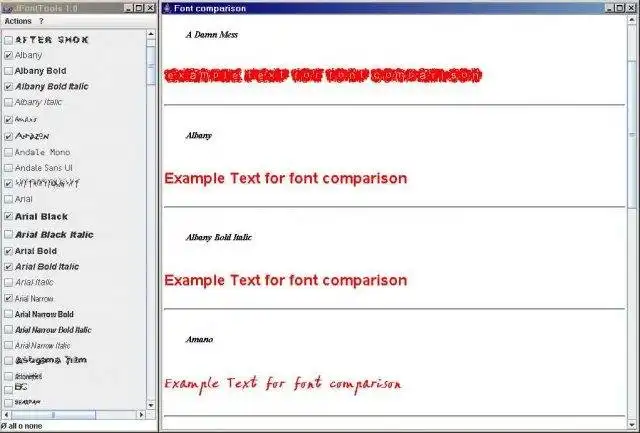 Download web tool or web app JFontTools