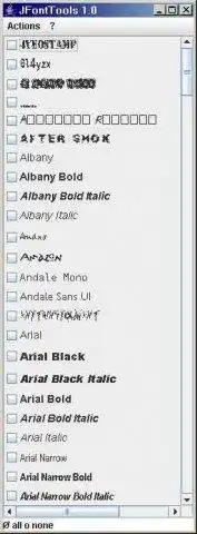 Download web tool or web app JFontTools