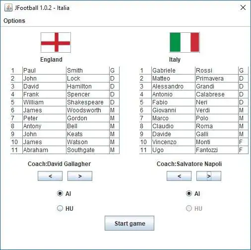 Download web tool or web app jfootball