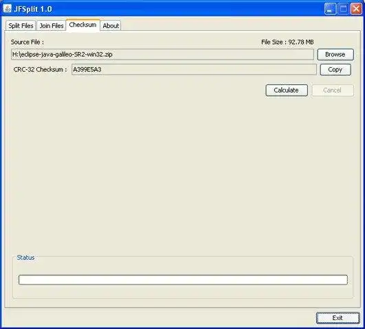 Download web tool or web app JFSplit - File Splitter and Joiner