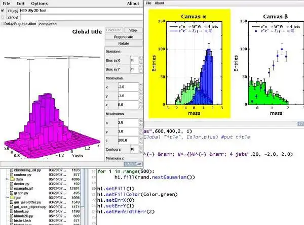 Download web tool or web app jHepWork to run in Linux online