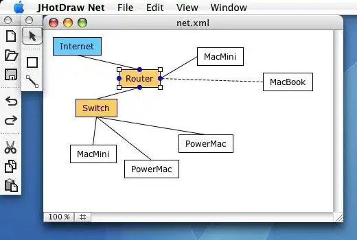 Download web tool or web app JHotDraw to run in Windows online over Linux online