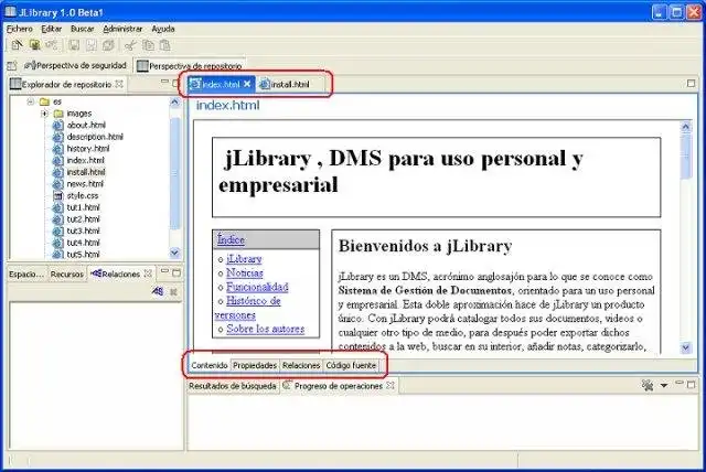 Download web tool or web app JLibrary