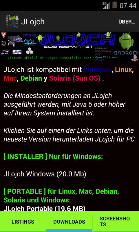 Descargar web tool o web app JLojch Android