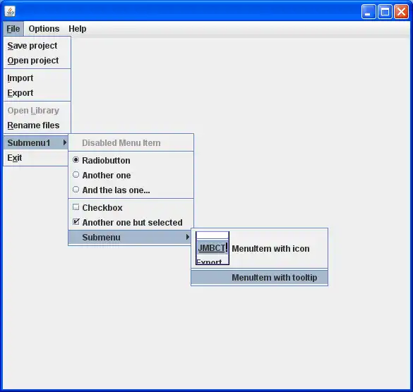 Download web tool or web app JMenuBar Creating Tool (JMBCT)