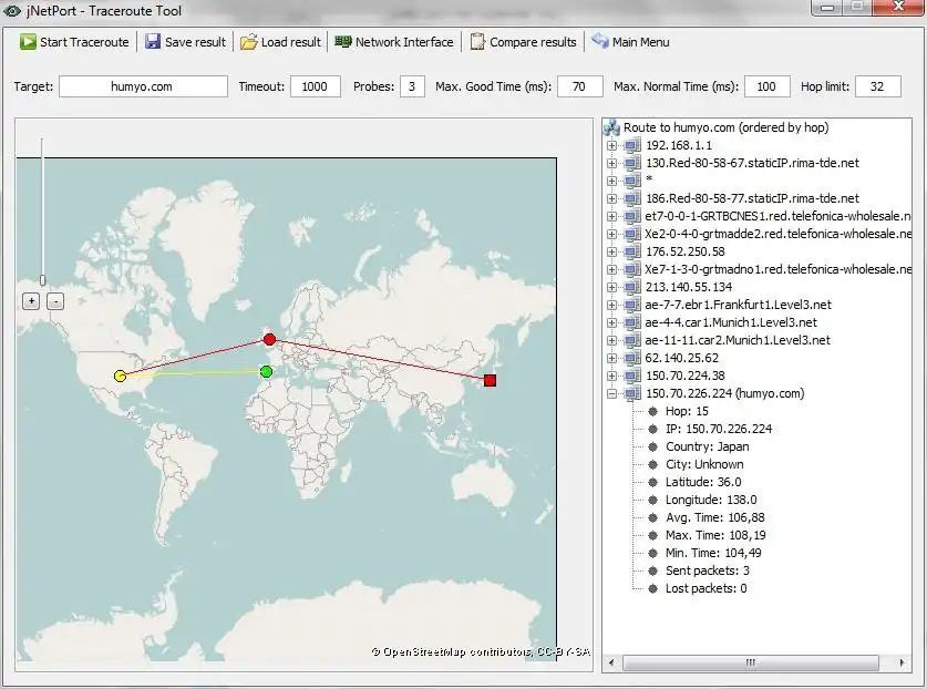 Download web tool or web app jNetPort