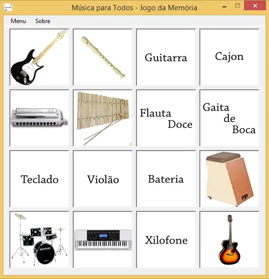 Download web tool or web app Jogo da Memória Música para Todos