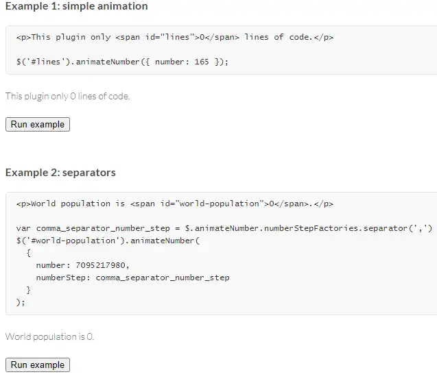 Download web tool or web app jquery-animateNumber