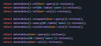 下载适用于 Laravel 的网络工具或网络应用程序 jQuery DataTables API