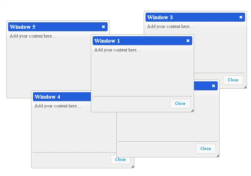 Download web tool or web app jQ-Windows