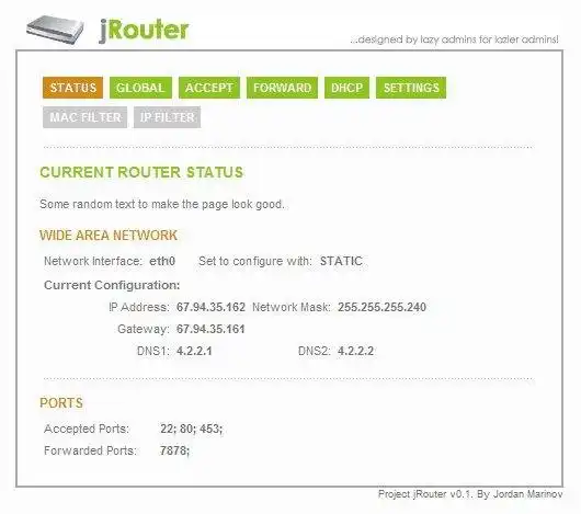 Download web tool or web app jRouter