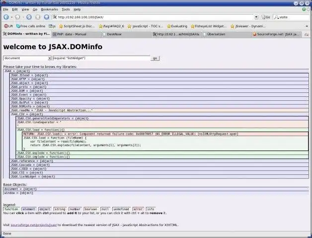 X（HT）ML用のWebツールまたはWebアプリJSAXJavaScript抽象化をダウンロードします