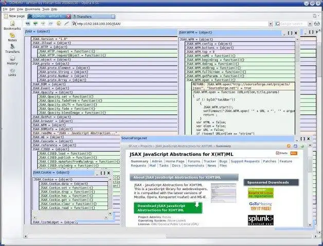 Download web tool or web app JSAX JavaScript Abstractions for X(HT)ML to run in Linux online