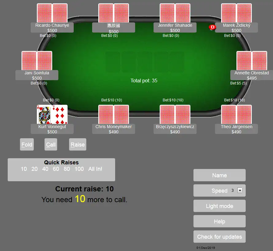 Download web tool or web app JS_CSS_Poker