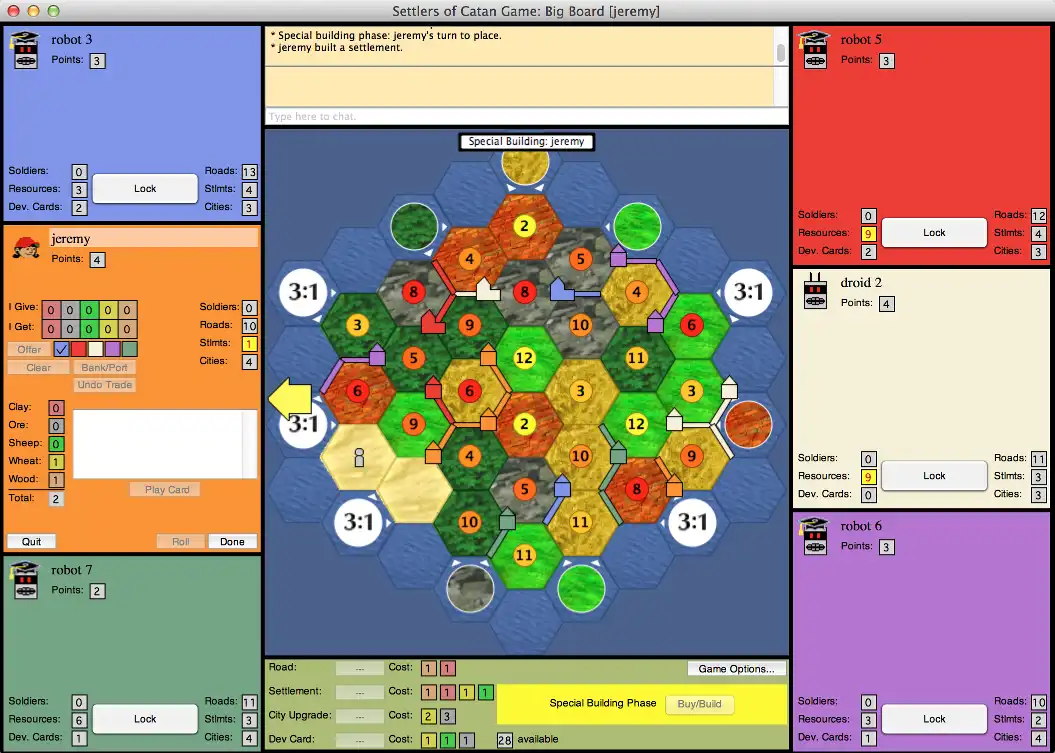 Download web tool or web app JSettlers2 - Java Settlers of Catan