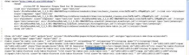 Download web tool or web app JSF ID Generator Plugin