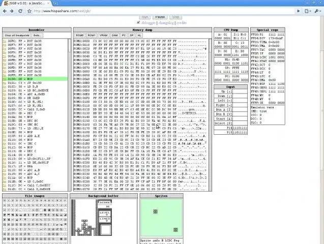 Download web tool or web app JSGB - a JavaScript GameBoy Emulator