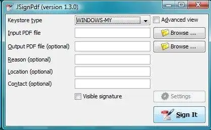 Download web tool or web app JSignPdf