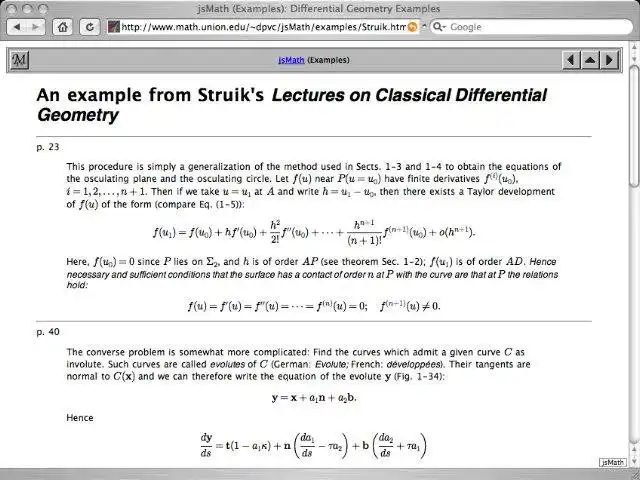 Download web tool or web app jsMath to run in Windows online over Linux online