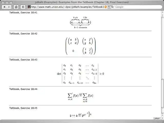 Download web tool or web app jsMath to run in Windows online over Linux online