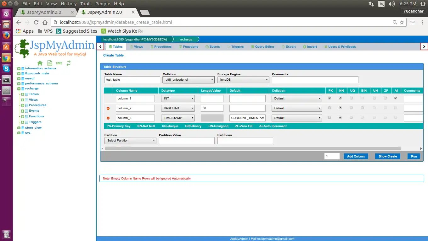 Download web tool or web app JspMyAdmin2